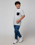 Nevada Short Sleeve T-Shirt Stripe With Pocket