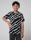 Nevada Short Sleeve Tshirt Fullprint Abstract Line