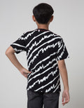 Nevada Short Sleeve Tshirt Fullprint Abstract Line