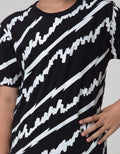 Nevada Short Sleeve Tshirt Fullprint Abstract Line