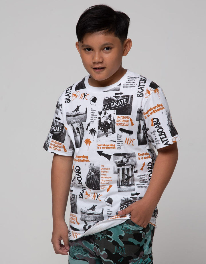 Nevada Go Skate Print Boys T-Shirt