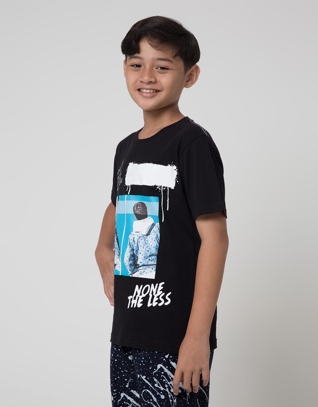 Nevada Short Sleeve T-Shirt Print Foto Non The Less