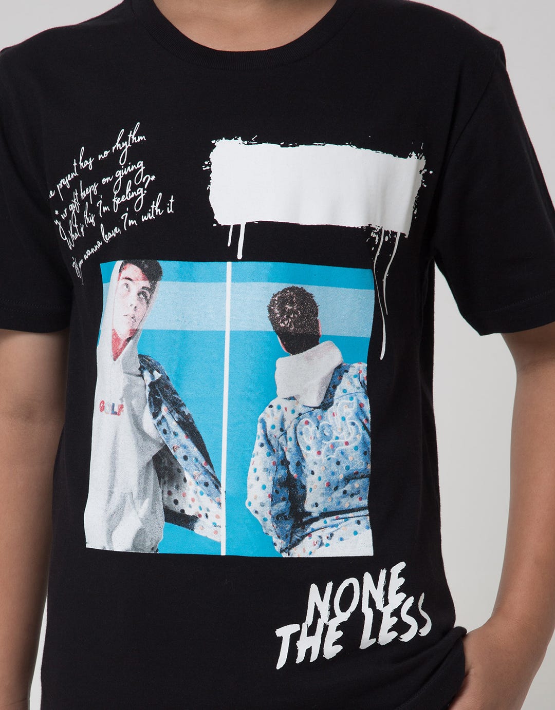 Nevada Short Sleeve T-Shirt Print Foto Non The Less