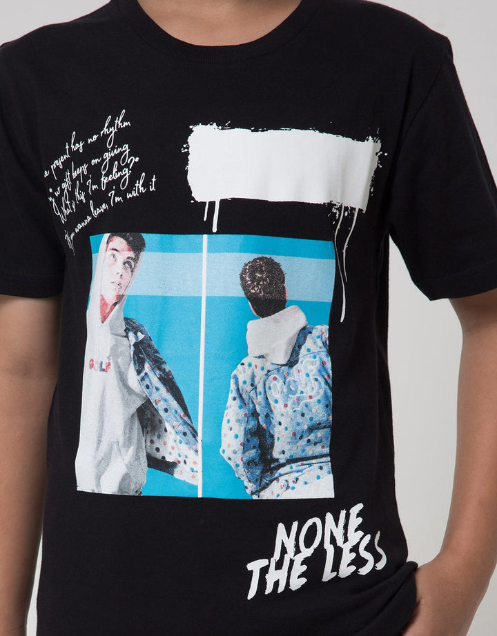 Nevada Short Sleeve T-Shirt Print Foto Non The Less