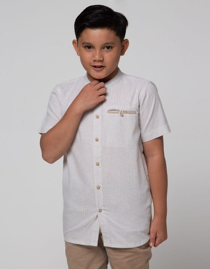 Nevada Stripe Kemeja Koko Anak Laki-laki