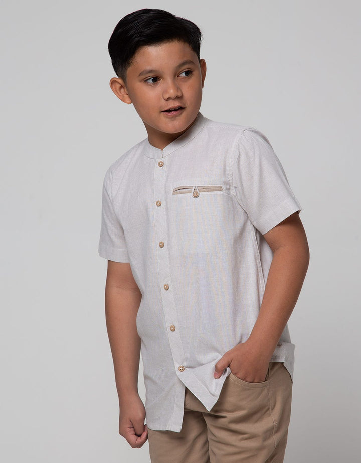Nevada Stripe Kemeja Koko Anak Laki-laki
