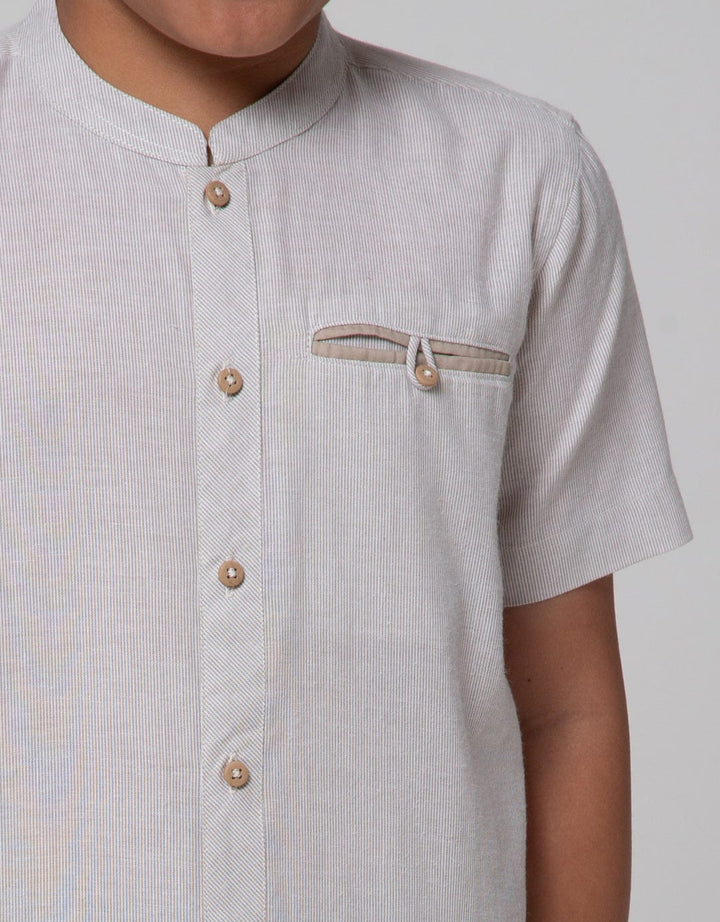 Nevada Stripe Kemeja Koko Anak Laki-laki