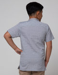 Nevada Yarndyed Stripe Kemeja Anak Laki-laki