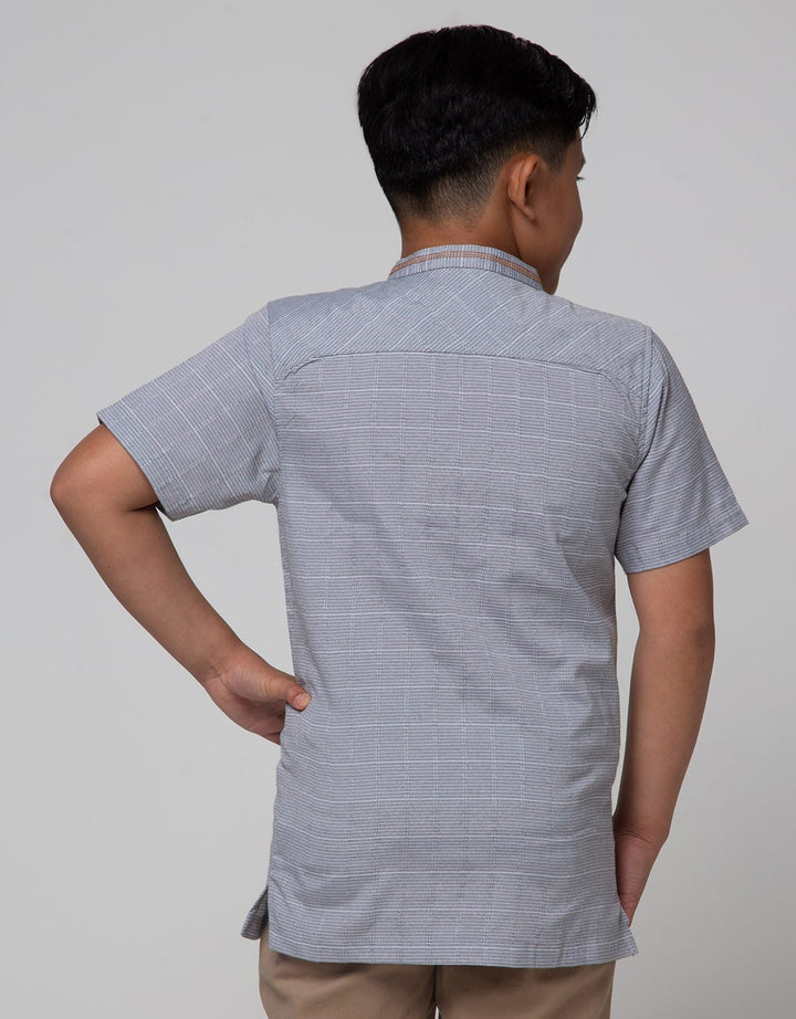 Nevada Yarndyed Stripe Kemeja Anak Laki-laki