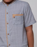 Nevada Yarndyed Stripe Kemeja Anak Laki-laki