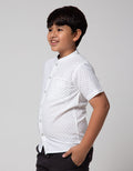 Nevada Geometri Print Kemeja Anak Laki-laki