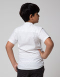 Nevada Geometri Print Kemeja Anak Laki-laki
