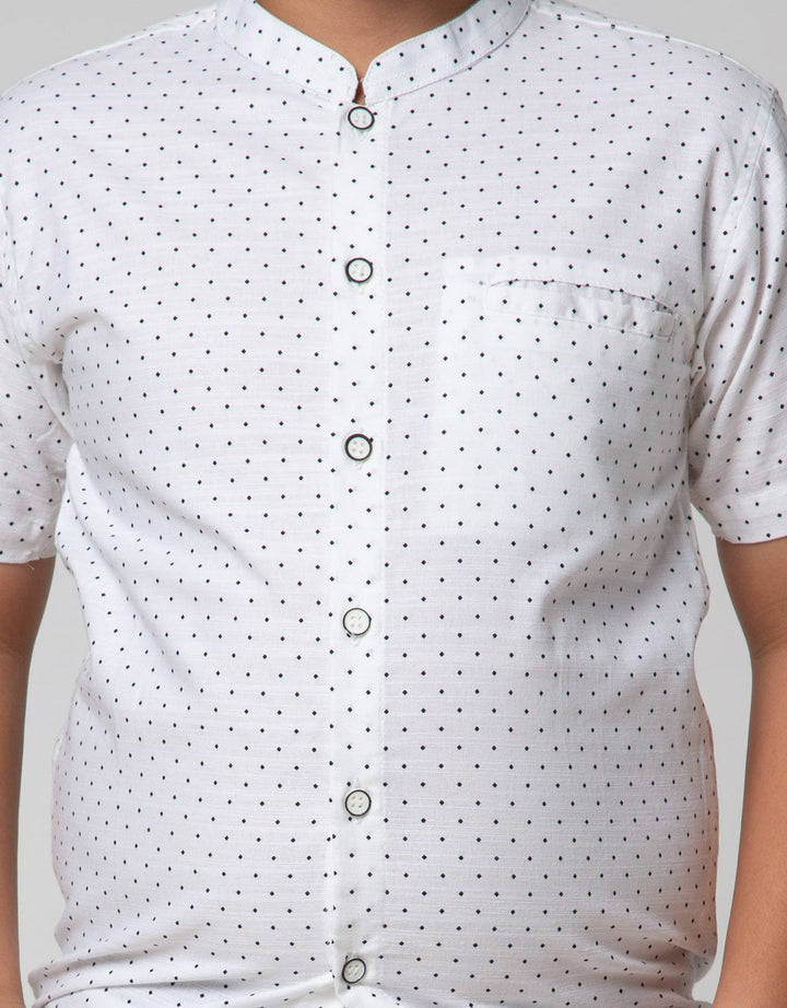Nevada Geometri Print Kemeja Anak Laki-laki