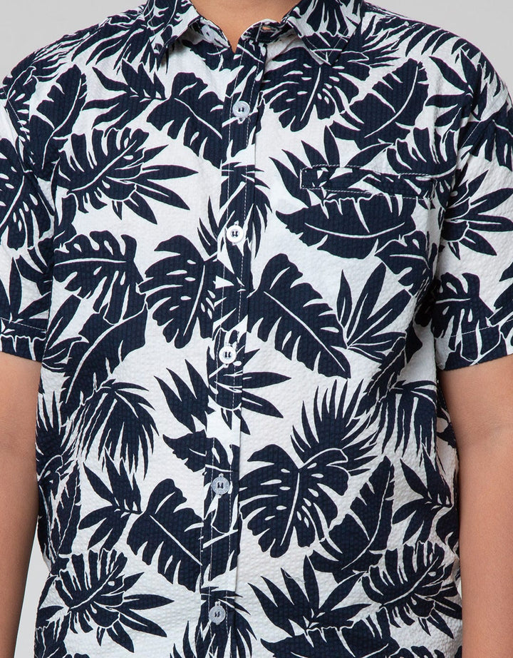 Nevada Short Sleeve Shirt Crinkle Tropical