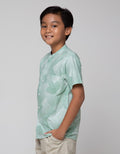 Nevada Geometri Casual Kemeja Anak Laki-Laki