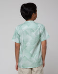 Nevada Geometri Casual Kemeja Anak Laki-Laki