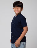 Nevada Textured Baju Koko Anak Laki-Laki