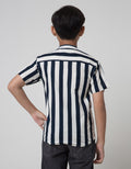 Nevada Slub Stripe Kemeja Anak Laki-laki