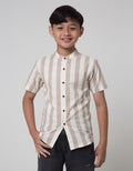 Nevada Slub Stripe Kemeja Anak Laki-laki