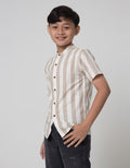 Nevada Slub Stripe Kemeja Anak Laki-laki