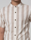 Nevada Slub Stripe Kemeja Anak Laki-laki