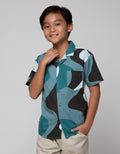 Nevada Cuban Collar Kemeja Anak Laki-Laki