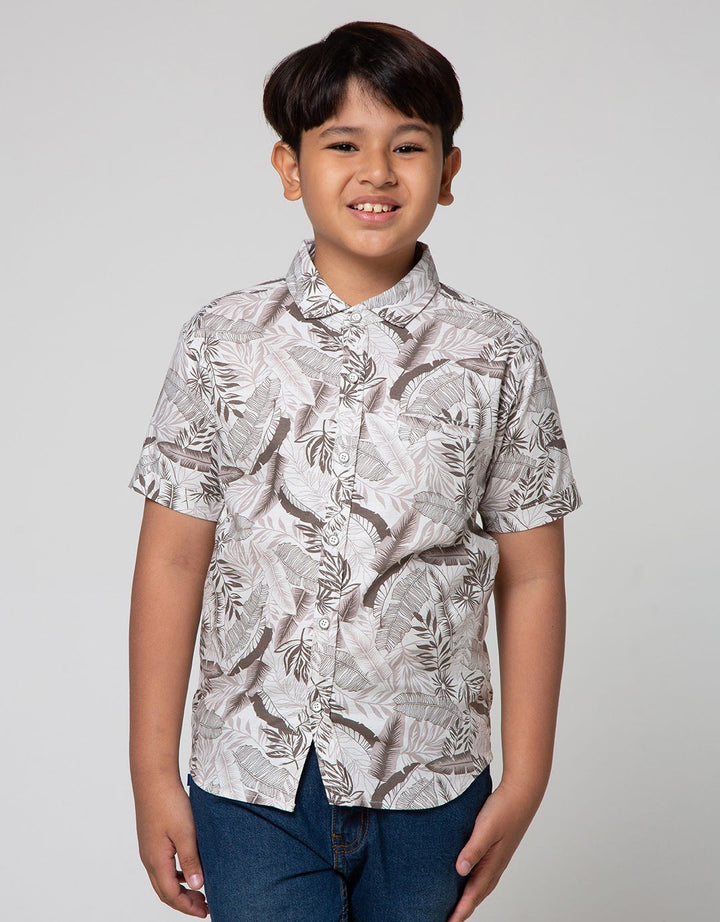 Nevada Slub Botanical Kemeja Anak Laki-Laki