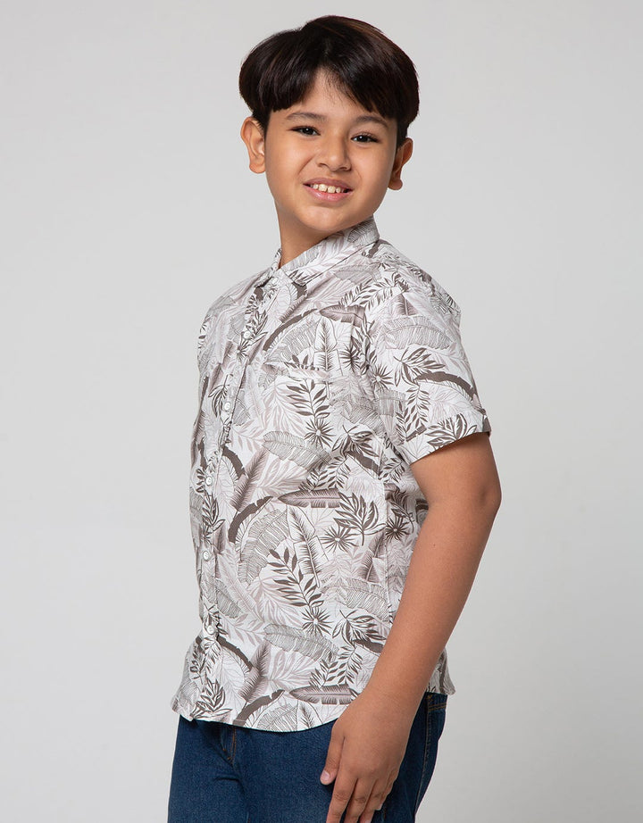 Nevada Slub Botanical Kemeja Anak Laki-Laki