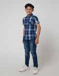 Nevada Short Sleeve Shirt Yarndyed Check & Stripe