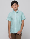 Nevada Short Sleeve Shirt Slub Mini Lines