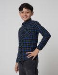 Nevada Flanel Checks Kemeja Anak Laki-laki
