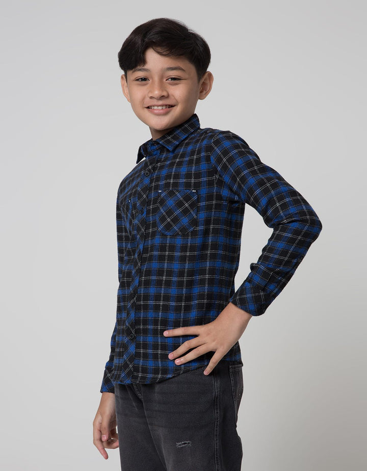 Nevada Flanel Checks Kemeja Anak Laki-laki