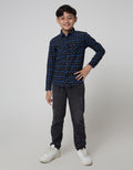 Nevada Flanel Checks Kemeja Anak Laki-laki