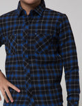Nevada Flanel Checks Kemeja Anak Laki-laki
