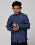Nevada Chembrey Denim Kemeja Anak Laki-laki