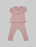 Pipiniko Set Flower Ruffle Top Set