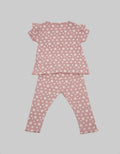 Pipiniko Set Flower Ruffle Top Set