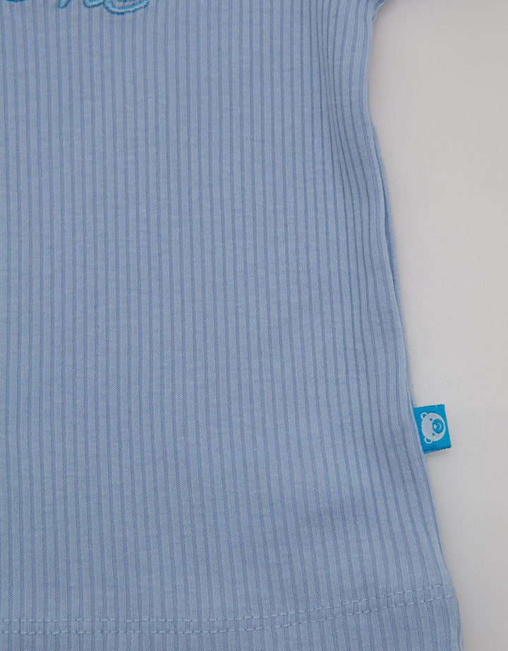 Pipiniko Top Ribbed With Embroidery Topez03
