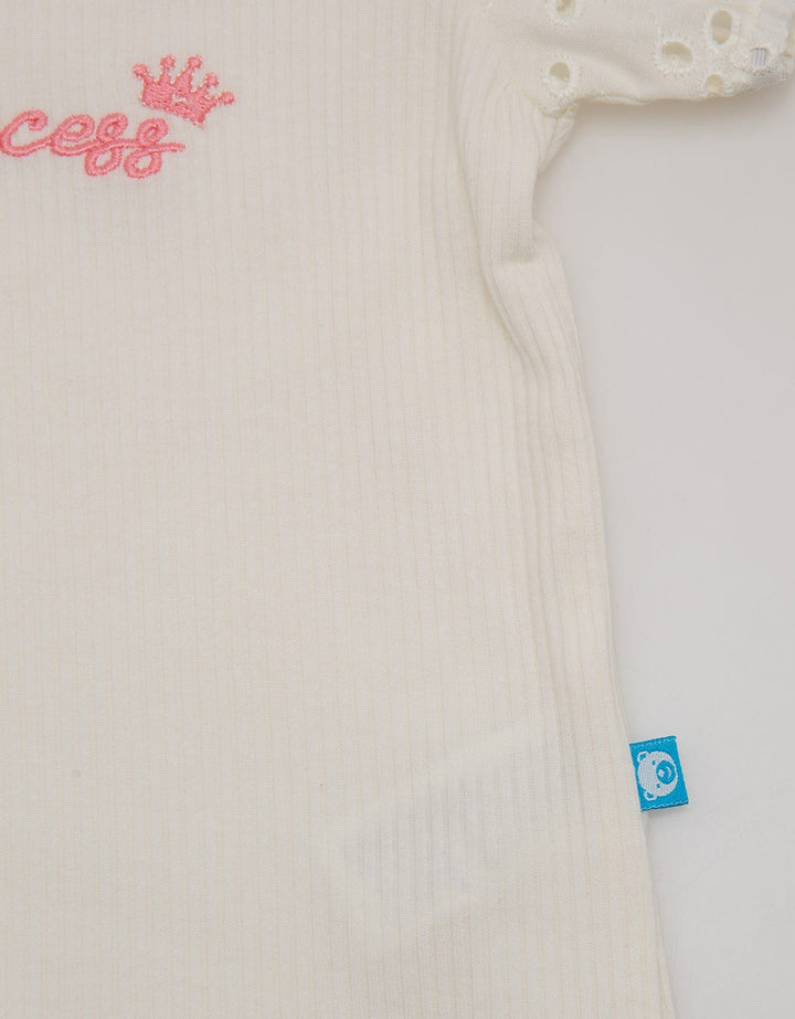 Pipiniko Top Ribbed With Embroidery Topez04