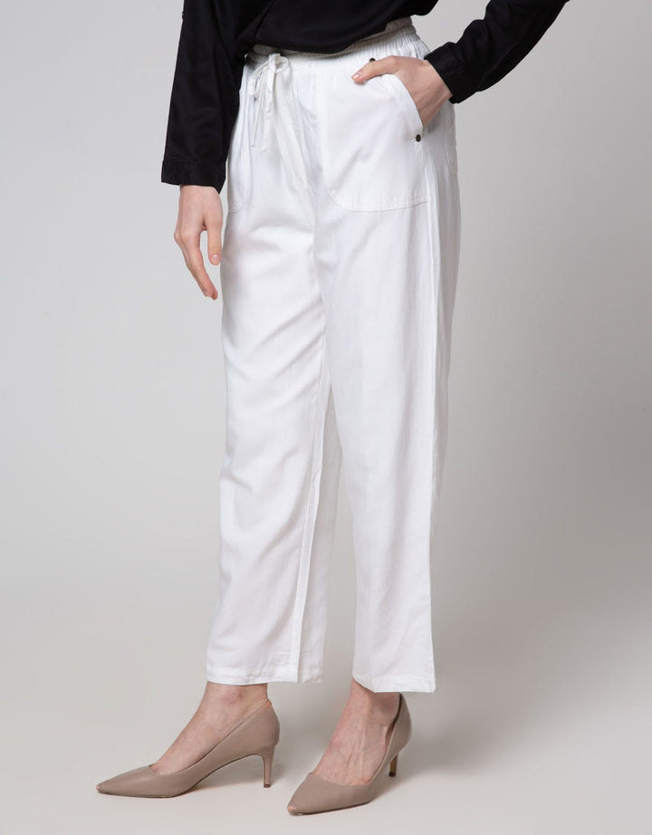 Geela Drawstring Pants White