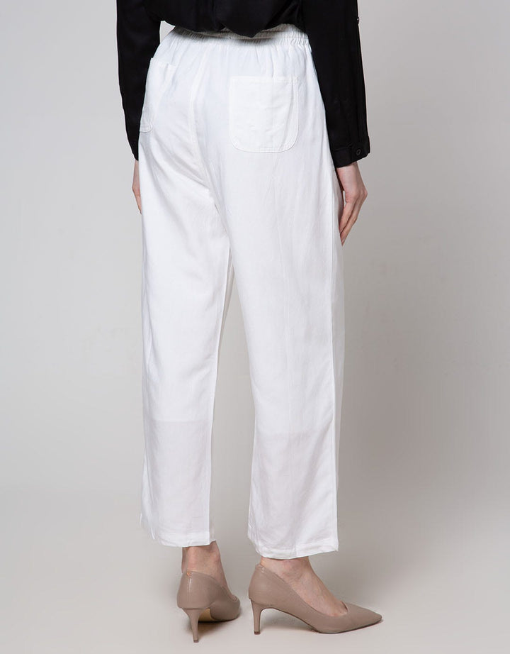 Geela Drawstring Pants White