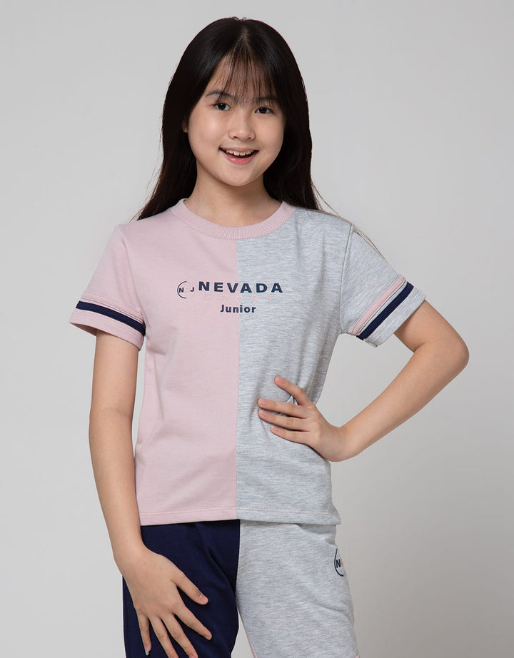 Nevada Sport Varsity Kaos Anak Perempuan