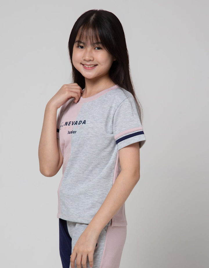 Nevada Sport Varsity Kaos Anak Perempuan
