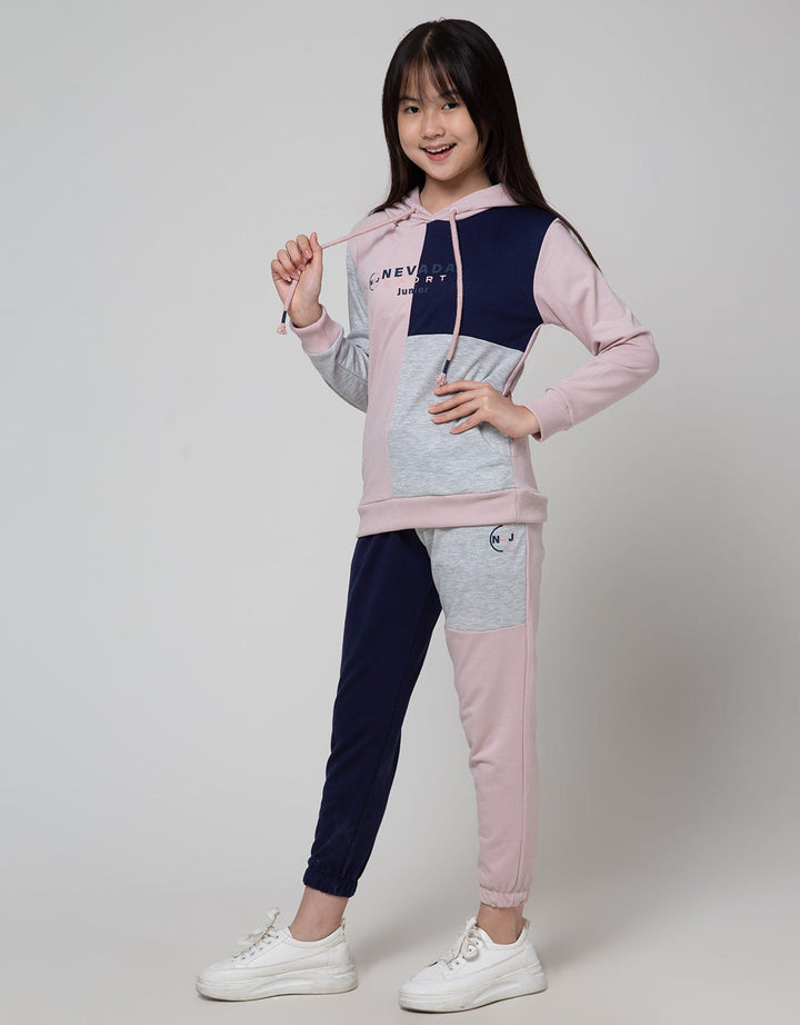 Nevada Sport Varsity Hoodie Jaket Anak Perempuan
