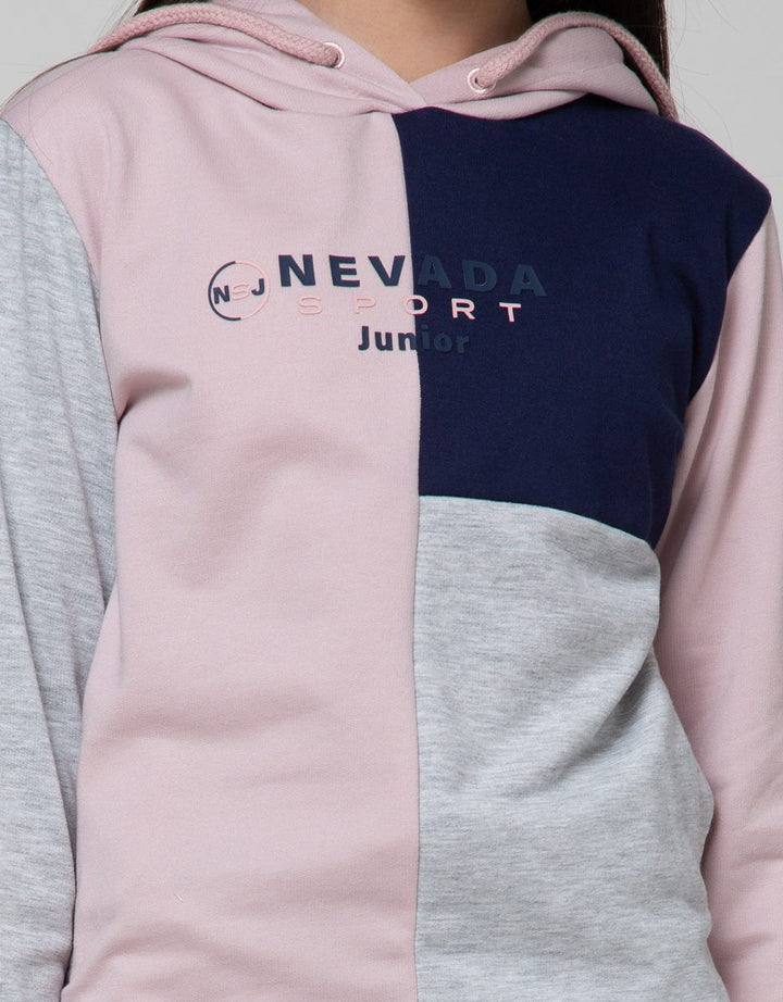 Nevada Sport Varsity Hoodie Jaket Anak Perempuan