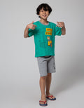 Little M Top-Bottom Setelan T-Shirt Super Digger