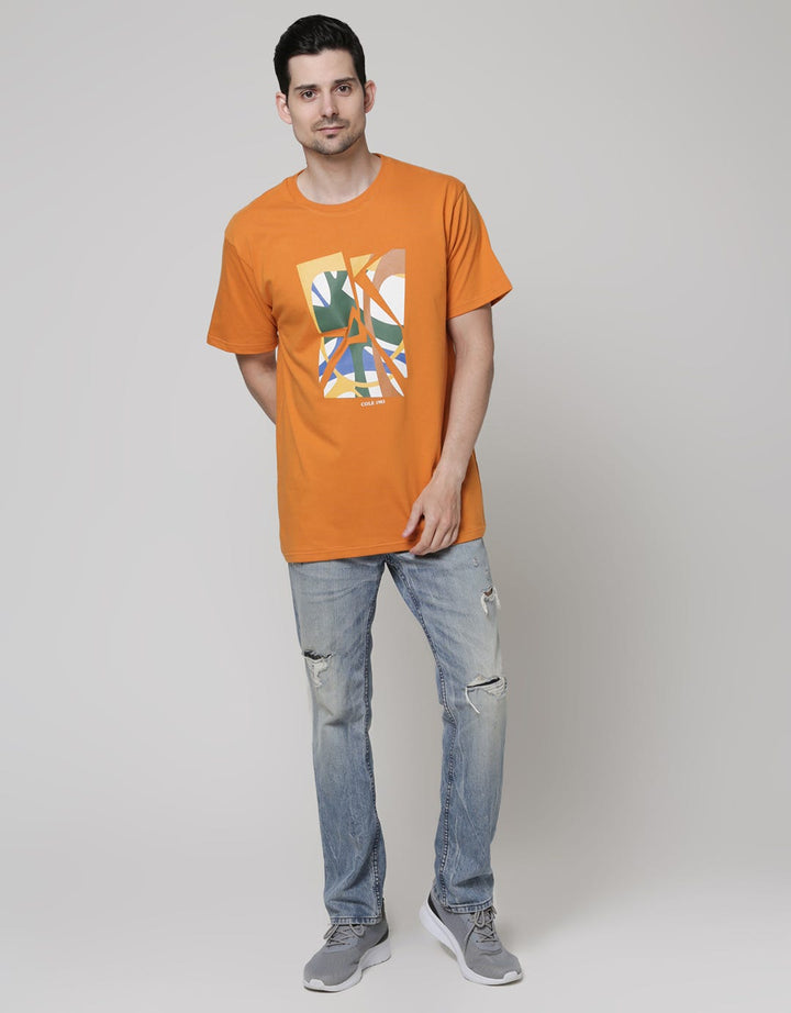 Cole Short Sleeve T-Shirt Print Futuristik Art Abstrak