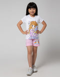 Little M Multi Cat Girls Shorts