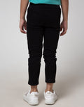 Little M Long Pants Reguler Rib Kombinasi Twilltape Bordir
