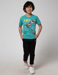 Little M Long Pants Reguler Rib Kombinasi Twilltape Bordir